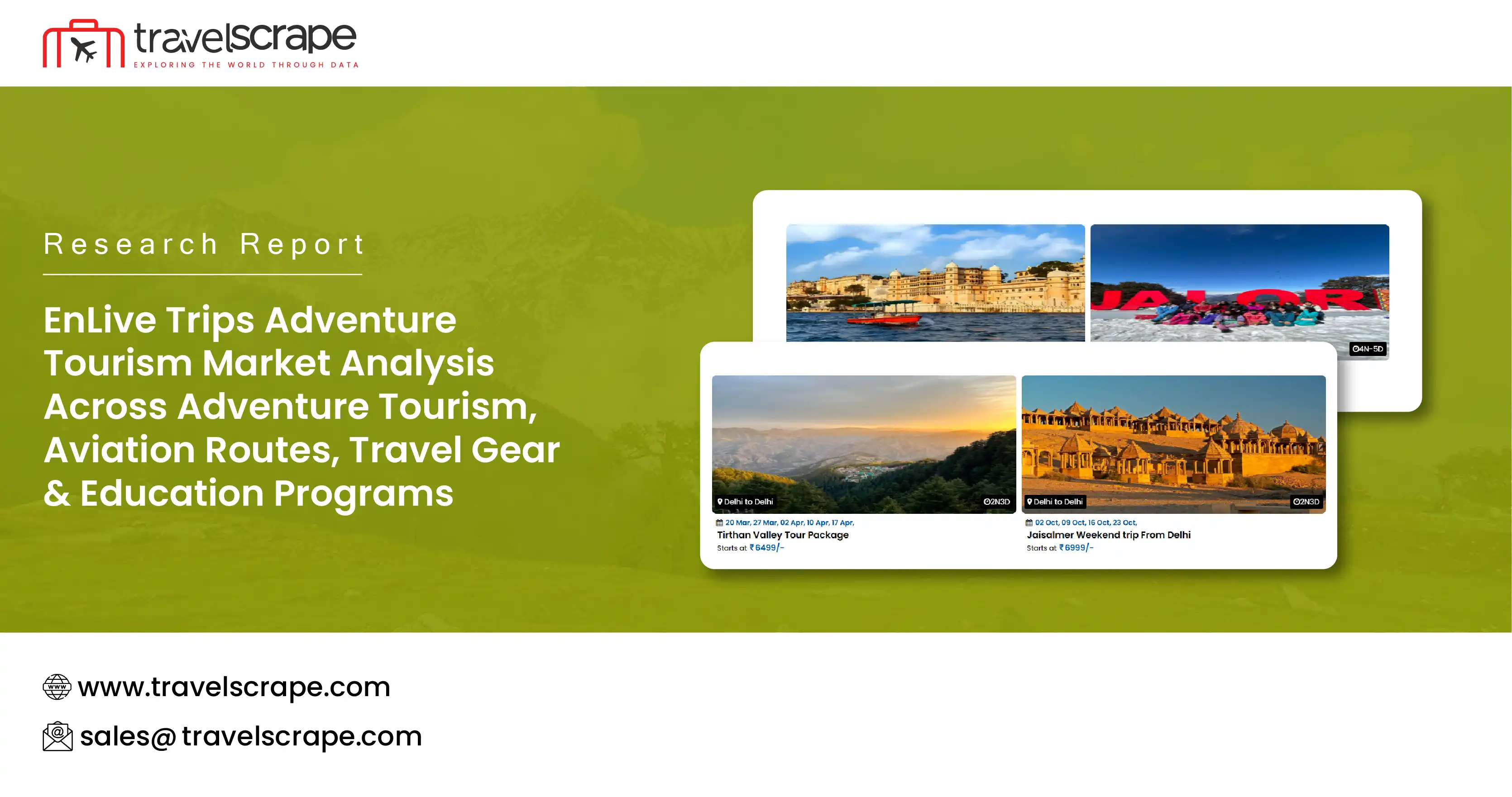 EnLive Trips Adventure Tourism Market Analysis Across Adventure Tourism, Aviation Ro